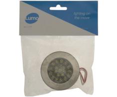 Lumo Lighting - Lámpara LED empotrada plata blanco Talla:65 x 22 x 65 mm
