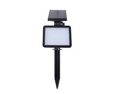 TX Luz Solar | 36Led | Al Aire Libre | Cabeza Doble | InduccióN Humana | Reflector para CéSped | Hogar | Enchufe para Empotrar/LáMpara De Pared