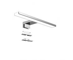 Aourow LÃ¡mpara de Espejo BaÃ±o LED 5W 230V 500lm,a Prueba de Agua IP44 30cm,3 en 1,Fije en el Espejo +en el Gabinete+en la Pared,Luz Blanca Neutra 4000K,Contra Niebla Acero Inoxidable,300x105x40mm