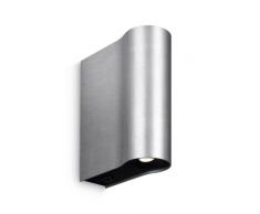 Philips Ledino Aplique 33259/48/16 - Lámpara de pared LED, 2 W, color aluminio