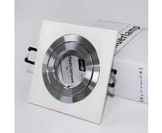 Wonderlamp Clasic W-E0 Foco empotrable cuadrado, Blanco Aluminizado, 1 UNIDAD