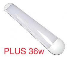LED ATOMANT Pantalla LED 60 cm Plus, Doble Potencia, 36 W. Color Blanco neutro (4500K). 3400 lumenes reales. Tubo Integrado T8. Regleta Led Slim.