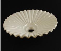 Reemplazo de la lámpara de sombra plato de cerámica para la lámpara de araña, lámpara colgante, clásico, rústico, país - VARIOS - 28,5 cm