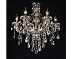 Homelava Lámpara de Techo de Cristal Lámpara con 6 Luces para Salón/Comedor/Hotel/Dormitorio