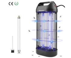 BACKTURE Lámpara Antimosquitos Electrico, 18W UV Lámpara Anti Mosquitos Interior con Caja de Recogida, Tubo de Repuesto y Cepillo Limpio, para Mata Mosquitos, Insectos, Polillas, Moscas, Efecto 40㎡