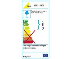 Trio Serie 8282 - Lámpara colgante para interior con 6 luces, SMD, LED, 6 x 4,5 W (incluida), 6 x 430 lm, 3000 K, color cromo