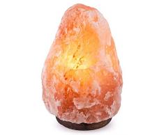 Needs&Gifts - Lámpara de sal de cristal rosado, de alta calidad, de 7 a 10 kg de curación natural a base de iones terapéuticos 100% puros, sal del Himalaya