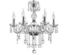 GOTOTP Lámpara Clásica de Araña de 6 Brazos de Cristal Colgante Decoración de la Sala