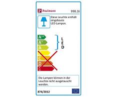 Paulmann 998.16 iluminación de pared Apto para uso en interior Adecuado para uso en exteriores Acero inoxidable 2 W - Lámpara (Empotrada, Rectángulo, 1 bombilla(s), 2 W, 6500 K, Acero inoxidable)