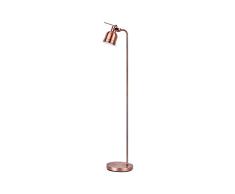 DyAn Diseñado Industrial de Lectura de Cobre Antiguo de pie Lámpara de pie Ajustable con la Cabeza del Bulbo 60watt máximo