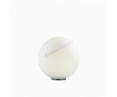 Lampara sobremesa o pie de salon Ideal Lux Blanco MAPA TL1 D40