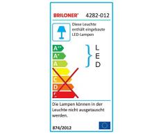 Briloner Leuchten Lámpara Colgante LED, Regulable en Altura, Control de Temperatura de Color, 1600 lúmenes, 20 vatios, níquel Mate, W