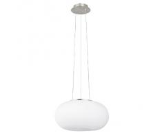 Eglo 86814 iluminación de techo - Lámpara (Dormitorio, Cocina, Salón, Níquel, Color blanco, E27, 120W, Corriente alterna)