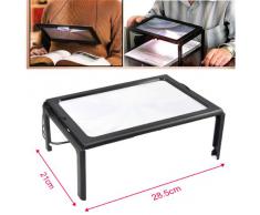 SODIAL(R) Lupa Grande Manos Libres con Luz LED para Lectura etc.