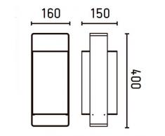 Faro Barcelona 28385 - LULA Lámpara Sobremesas y lámparas de pie, 20W, acero y pantalla téxtil