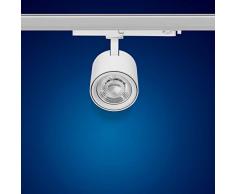 O20W-D36 - Foco LED para sistema de raíles (20 W, luz blanca cálida, 3 fases)