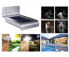 Luz solar, lámpara de inducción del cuerpo humano, lámpara de pared solar para exteriores, luz de jardín, luz led impermeable (capucha plana)