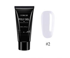 HCFKJ Esmalte De UñAs Semipermanente ExtensióN De LáMpara ULTRAVIOLETA Del Camuflaje Cristalino De La Jalea Del Dedo Del Gel PoliviníLico Duradero2