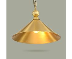 Lámpara de araña Colgante Lámparas de araña Araña de Bronce Americana, Simple lámpara de Techo de Restaurante LED, Barra de Pasillo decorando Chandelier Lámpara de Techo Techo Iluminación Colgante