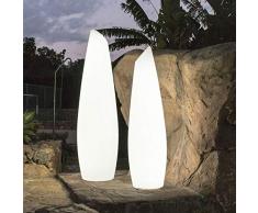 Frio New Garden - Lámpara de pie led para exteriores (140 cm de altura, con cable, color blanco