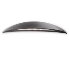 Philips Ledino Morningdew - Aplique, iluminación exterior, LED, 3 x 1 W, 2700 K, color antracita