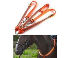 Schimer Arnés LED, arnés LED para el Pecho Arnés para Caballos con luz LED Foco Arnés para Caballos Correa para el Pecho de Caballo para entornos Oscuros Al Aire Libre y Ecuestre