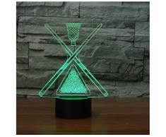 Novedad Billar 3D Luz De Noche Usb Led Lampada Escritorio Lámpara De Mesa Decoración De Baño Bebé Dormir Iluminación Niños Regalos Luminaria Presente De San Valentín