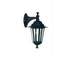 Massive Peking - Aplique descendente, iluminación exterior, corriente alterna, E27, 60 W, IP44, aluminio y vidrio, color negro