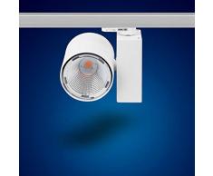 mext Electronic de 3 fases de alimentación carril Foco 30 W Foco LED 3 fases, k20 W Blanco Cálido para Sistema de raíles