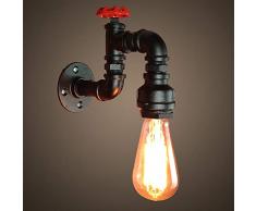 Retro Apliques de Pared Lámpara, Vintage Lámpara de Pared, Industrial Apliques Diseño de Metal Ajustable E27 Socket Retro Casa Decor Iluminación