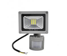 Detector de Movimiento Techo Foco LED Exterior SMD LED Foco Proyector Luz Blanco 20 Watts