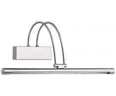 Ideal Lux BOW AP66 Apto para uso en interior 4.62W Cromo iluminación de pared - Lámpara (Cepillado, 66 bombilla(s), 4,62 W, IP20, Cromo)