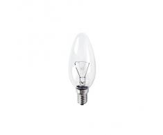 Jurassic Light - Bombilla incandescente esmerilada (rosca E14, 25 W, 10 unidades), transparente