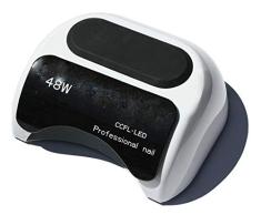 Crisnails® Secador de Uñas de Inducción Automático con Temporizador CCFL + LED UV Lámpara de Luz para Clavo de 110-220V 48W, Varios Colores