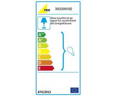 Trio Serie 3033 - Lámpara colgante, E27, pantalla de algodón negro