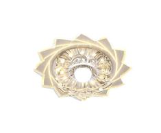 Artpad Plafón LED Lámparas de cristal Iluminación empotrada/de superficie, 5W Lámpara de techo de entrada de cocina Luminarias Iluminación blanca cálida Lámpara empotrada para barra Pasillo KTV