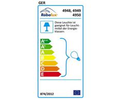 Rabalux Lámpara de mesa E14, Schwarz, Chrom
