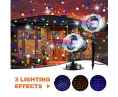 Zanflare LED luces del proyector de efecto de nieve, LED paisaje de nieve amovible al aire libre y interior, a prueba de agua, focos con control remoto para Halloween, fiestas, Navidad, decoración de jardín casero