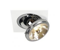 SLV empotrada en el techo de 12 Voltios empotrado en techo CMH DOWNLIGHT QRB 111 RONDA 75W MAX.
