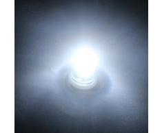 Gutreise DC 10pcs E10 3V Blanco frío Spot bombilla LED Lámparas Light Bulbs + 10pcs E10 Con Base