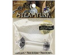 Solid Oak Roble Macizo Steampunk Vial De Lámpara Colgante de Cristal con alas, acrílico, 3