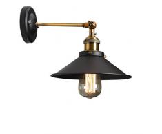 Chrasy® Vintage Lámpara de pared - Retro Industrial de Iluminación Decorativa, E27 Superficie de Acero Colgante de Luz Fit Pasillos Terraza Jardín Puerta Restaurante