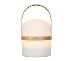 LUUK LIFESTYLE Lámpara de jardín LED de exterior, luz de jardín, linterna, lámpara, luz LED, terraza, linterna de interior, exterior, regulable, recargable, conexión USB