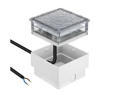 parlat LED adoquín lámpara de suelo CUS, 10x10cm, 230V, blanca cálida
