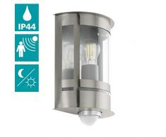 EGLO TRIBANO lámpara de pared, 60 W, acero inoxidable