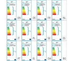 EGLO Lámpara Colgante CARLTON Acero Plateado Foco Iluminación Techo Suspensión