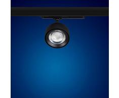 Mextronic FLOW-B - Foco LED de 3 fases para rieles de corriente, 20 W, luz blanca cálida para sistema de raíles