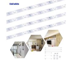 Iluminación LED para armario, 30 ledes, 50 cm, tiras LED, blanco cálido/frío, sensor de movimiento para habitación de los niños, dormitorio, cocina, luz de orientación, armario
