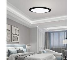 Ankishi 18W Plafón LED Techo, 1800LM Plafón de Techo Redondo, Ultra Delgado Iluminación de techo 3200K（Blanco Cálido）, Lampara LED de Techo Empotrada Adecuada para Baño Cocina Pasillo.