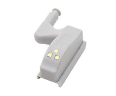 Starnearby 1 luz LED con sensor de bisagra de armario de 0,3 W, 3 ledes, para sala de estar, dormitorio, armario, cocina, armario, luces nocturnas